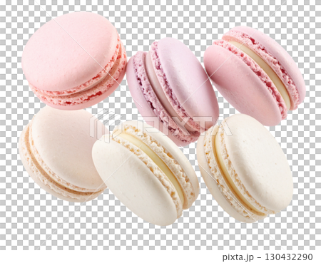 Delicious dessert isolated on white background 130432290