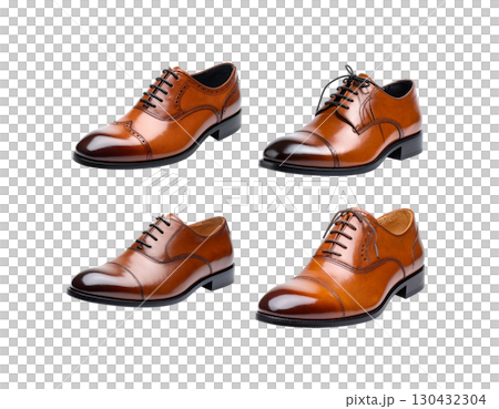 brown leather shoes 130432304