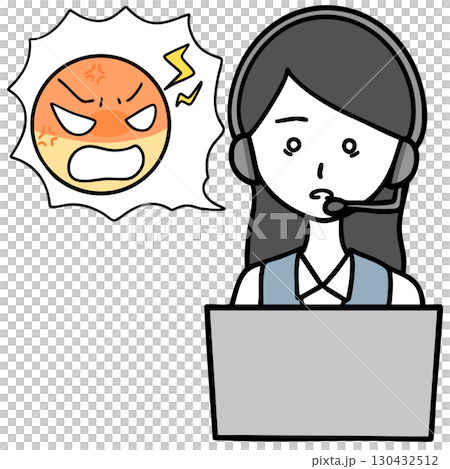 精神的に限界のコールセンターの女性とクレーマー 精神的に限界のコールセンターの女性とクレーマー 130432512