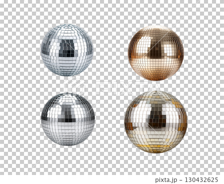 Shiny disco ball isolated on white background. Shiny disco ball isolated on white background. 130432625