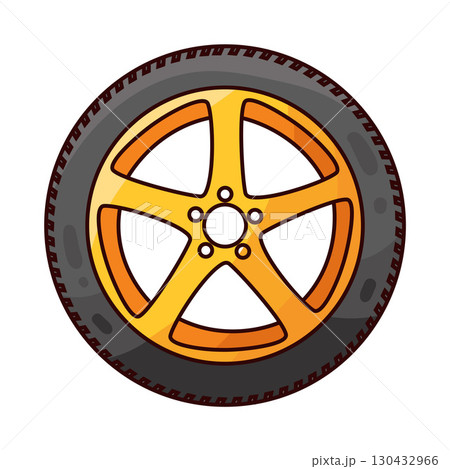 illustration of tire illustration of tire 130432966