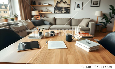 laptop and cup of coffee on table in cafe laptop and cup of coffee on table in cafe 130433286