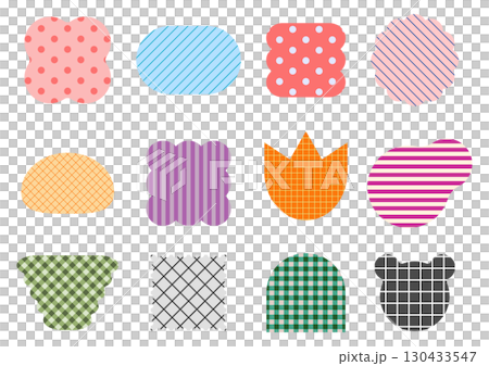 Set of colorful various shapes Set of colorful various shapes 130433547
