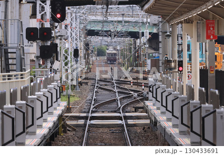 阪急電鉄 箕面線 石橋阪大前駅の線路と配線 阪急電鉄 箕面線 石橋阪大前駅の線路と配線 130433691