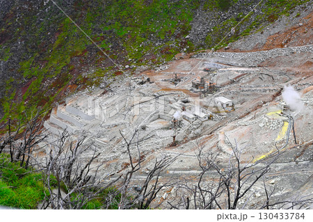 箱根　大涌谷の景色 130433784