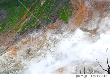 箱根　大涌谷の景色 130433816