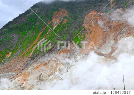 箱根　大涌谷の景色 130433817