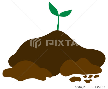 illustration of soil or seeding 130435133
