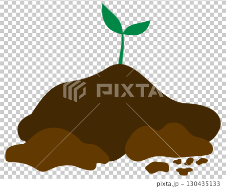 illustration of soil or seeding 130435133