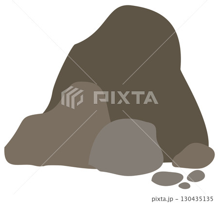 illustration of stone or rock 130435135