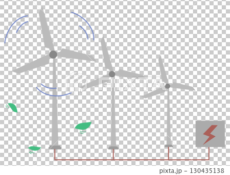 illustration of wind energy 130435138