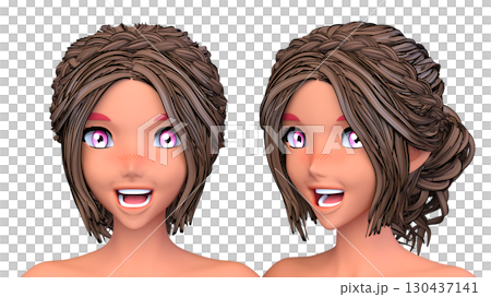 Close-up of a woman's face Close-up of a woman's face 130437141