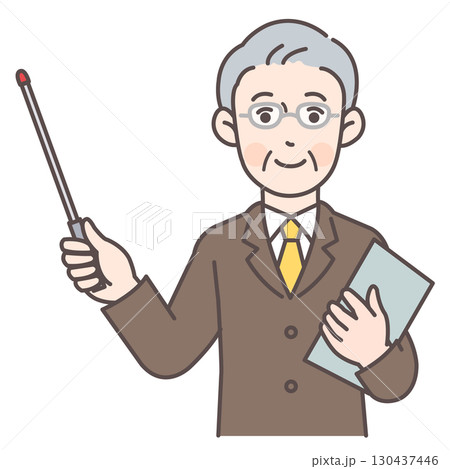 指示棒を持ったビジネスマン3 130437446