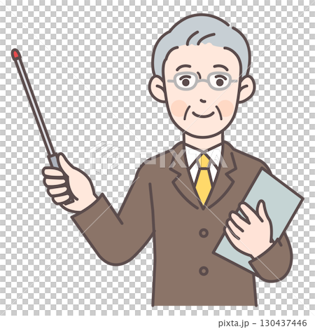 指示棒を持ったビジネスマン3 130437446