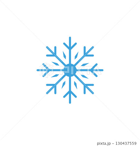 Christmas Snowflakes design Winter snow icon 130437559