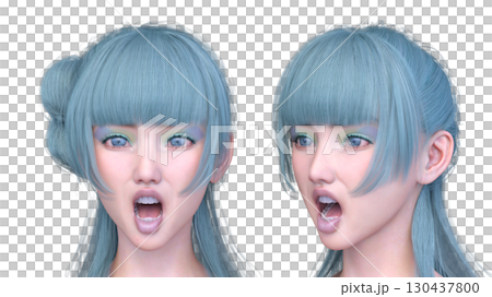 女人的臉的特寫 130437800