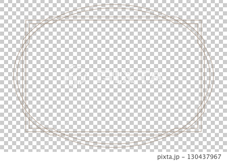 簡單的幾何矩形框架 C 復古復古 130437967