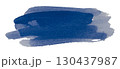 blue watercolor background. Artistic hand paint. Isolated on transparent background. 130437987