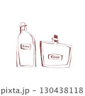 magic potion and elixir bottles set handdrawn illustration perfect for witchcraft or halloween Vector Illustration 130438118