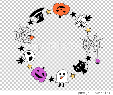 Cute Halloween Frame Wreath 130438124