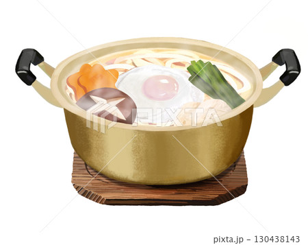 鍋焼きうどん(両手鍋)鍋敷き付き 鍋焼きうどん(両手鍋)鍋敷き付き 130438143