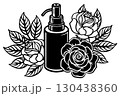 Make up.Cosmetic spray atomizer,delicate roses flowers 130438360