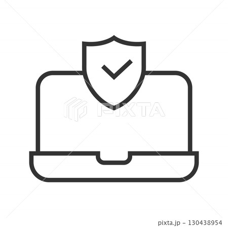 Cyber Protection, Safe Computer Shield Symbol 130438954