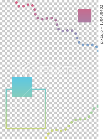 A simple background decorated with gradient dots and squares 130439402