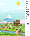 4月_富士山と新年度 130439486
