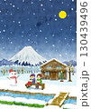 12月_富士山とクリスマス 130439496