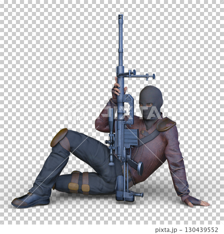 覆面をした兵士 130439552