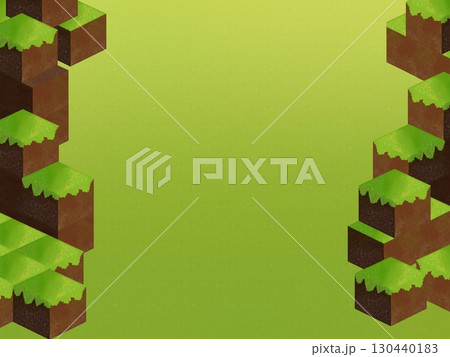 マインクラフトゲームのような地面背景素材 マインクラフトゲームのような地面背景素材 130440183