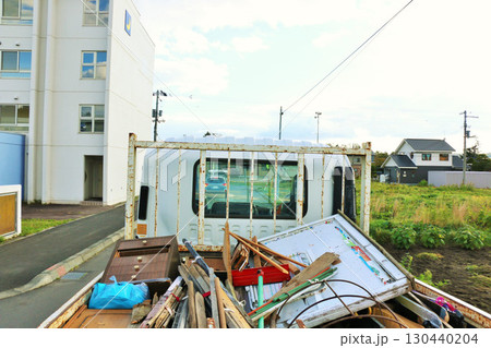北海道 胆振東部地震 災害ゴミ回収 北海道 胆振東部地震 災害ゴミ回収 130440204