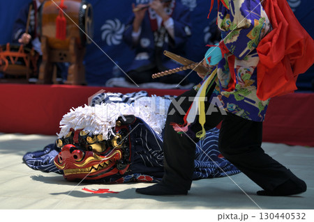 獅子舞　兵庫県市川町　甘地の獅子舞 130440532