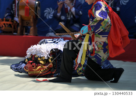獅子舞 兵庫県市川町 甘地の獅子舞 獅子舞 兵庫県市川町 甘地の獅子舞 130440533