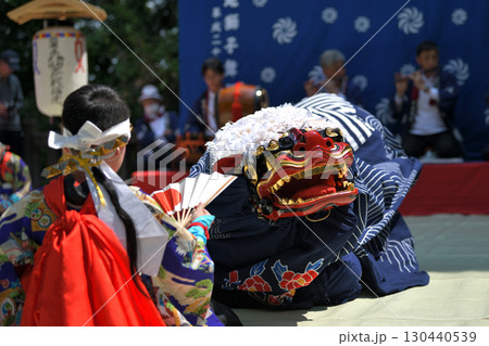 獅子舞　兵庫県市川町　甘地の獅子舞 130440539