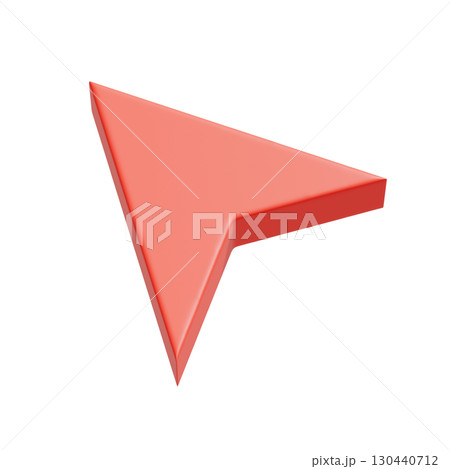 マウスクリックする矢印の3Dアイコン 130440712