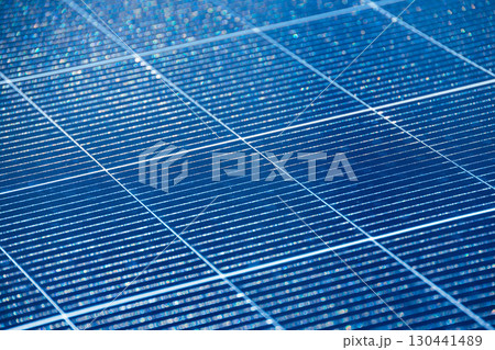 Solar cell or Solar Panel Modern technology for energy revolution, Alternative power source to saving environment, Photovoltaic module blue color tone. Solar cell or Solar Panel Modern technology for energy revolution, Alternative power source to saving environment, Photovoltaic module blue color tone. 130441489