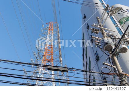 Japan electricity and power line cable public authority energy supply and distribution to city area Japan electricity and power line cable public authority energy supply and distribution to city area 130441597