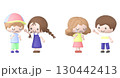 3dの泣いている子を励ます子どものイラスト 130442413