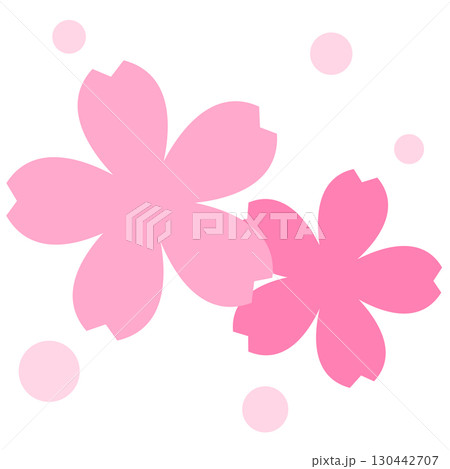 桜の花びらのイラスト 桜の花びらのイラスト 130442707