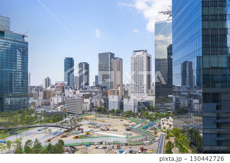 うめきた 大阪駅周辺の高層ビル群の風景【2024年7月】 うめきた 大阪駅周辺の高層ビル群の風景【2024年7月】 130442726