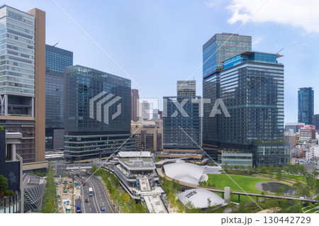うめきた 大阪駅周辺の高層ビル群の風景【2024年7月】 うめきた 大阪駅周辺の高層ビル群の風景【2024年7月】 130442729
