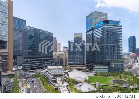 うめきた 大阪駅周辺の高層ビル群の風景【2024年7月】 うめきた 大阪駅周辺の高層ビル群の風景【2024年7月】 130442731