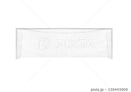 football goal isolated on white background 130443009
