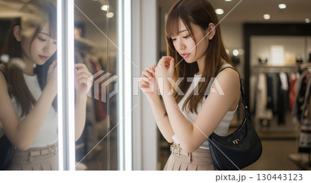 ミラー越しに映る新しい私 130443123