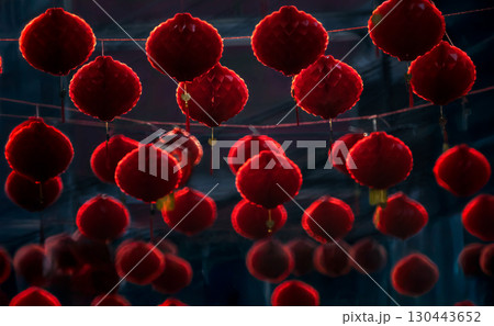 Lanterns in Chinese new year day festival. 130443652