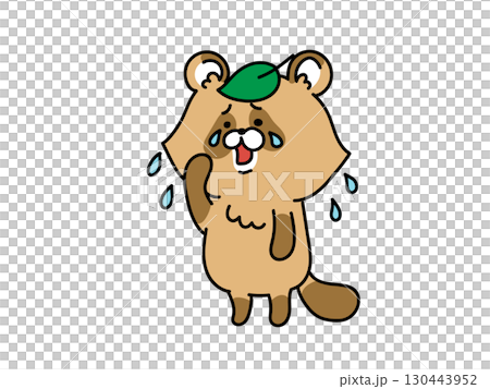 泣いているタヌキさん 泣いているタヌキさん 130443952
