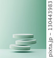 product display podium mockup background with floating circular stage in mint green studio modern abstract cosmetic stand for branding design showcase exhibition presentation 130443983