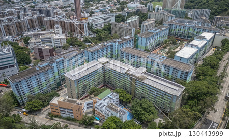 Residential Housing Scene At Nam Shan Estate Hong Kong 130443999